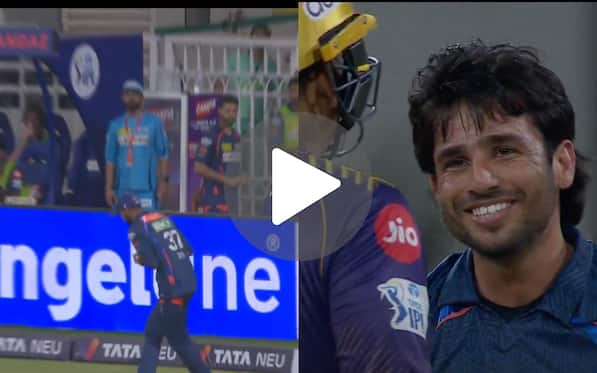 [Watch] Bishnoi Forgives Padikkal For Boundary-Line Blunder After Narine Show Finally Ends